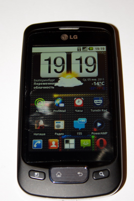 Разборка LG P500 Optimus One